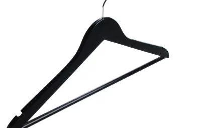 Вешалка-плечики для одежды деревянная с прищепками для брюк